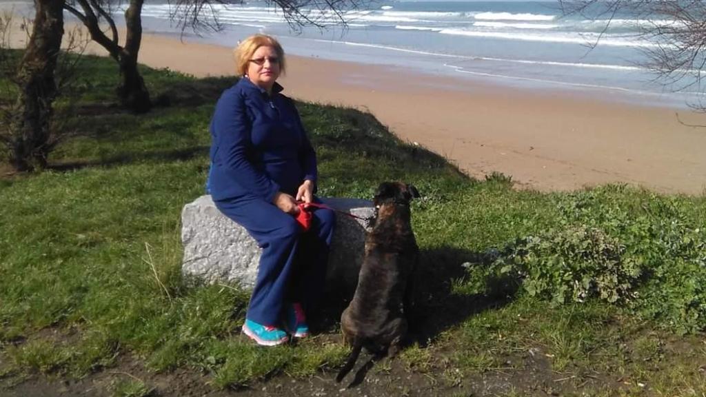 Flor en la playa.