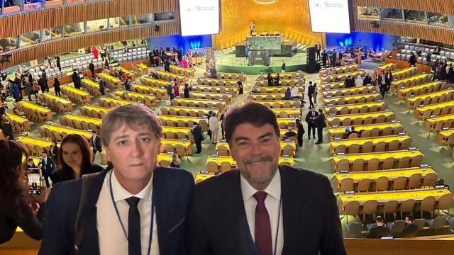 Luis Barcala y Carlos Martínez en la Cumbre del Futuro de la ONU.