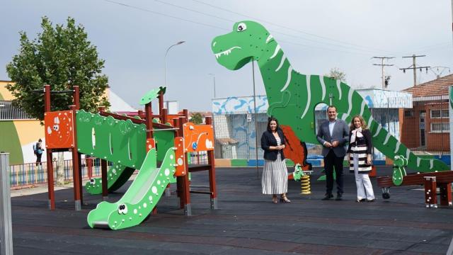 Juegos inspirados en los dinosaurios para un nuevo parque infantil en Santa Marta