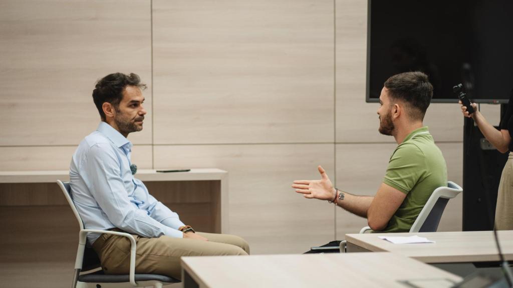 José Manuel Calderón, durante una entrevista con El Español