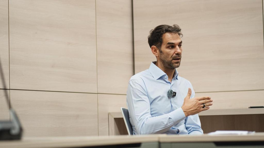 José Manuel Calderón, durante una entrevista con El Español