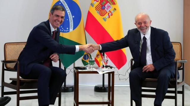 Pedro Sánchez y Lula da Silva durante una visita del presidente español a Brasil en marzo de 2024.