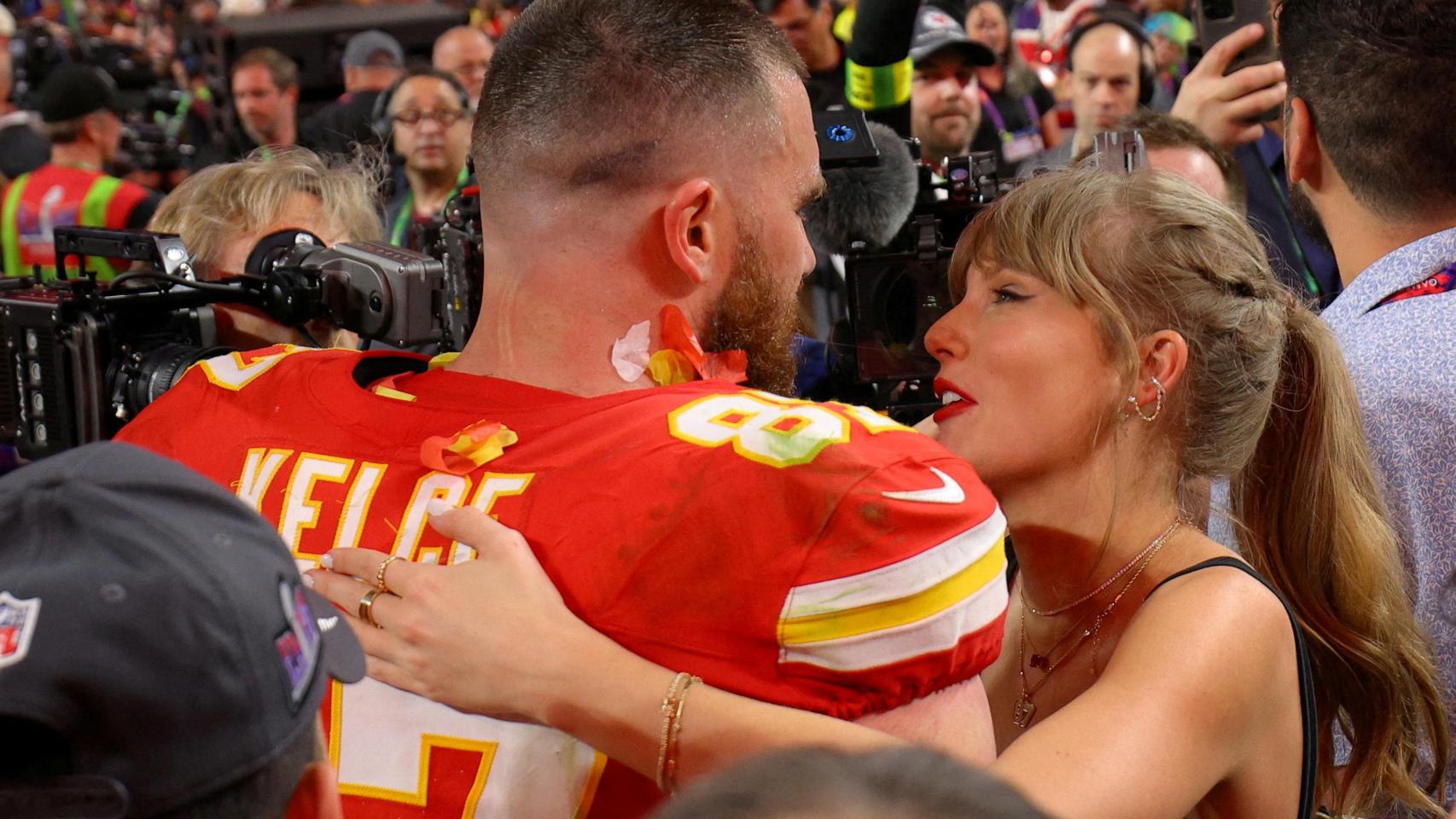 Taylor Swift y Travis Kelce, en una imagen de archivo