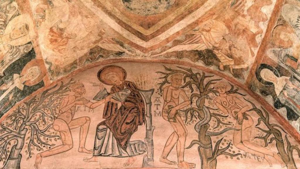 Los frescos románicos de la ermita de la Veracruz, en Maderuelo