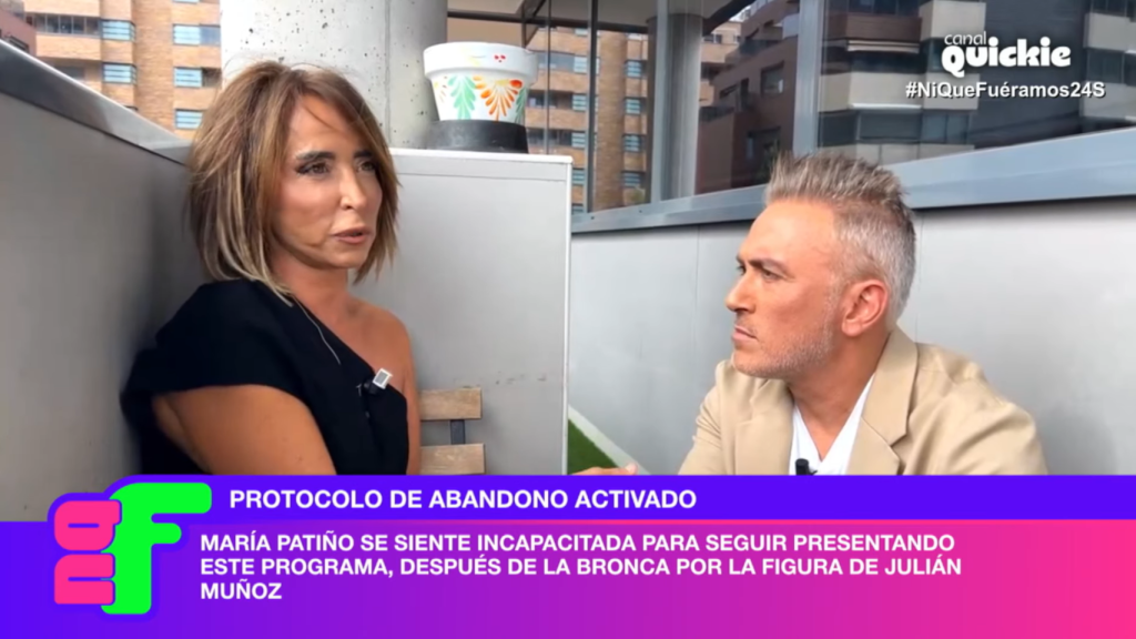 Kiko Hernández conversa con María Patiño