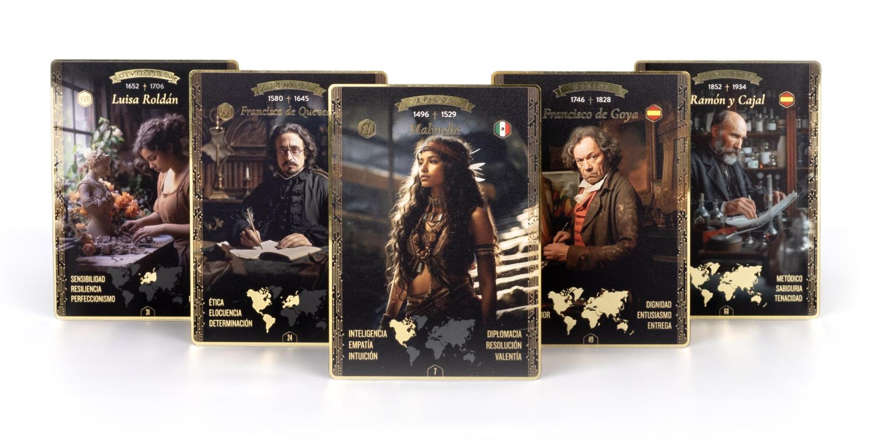 Muestras de algunos de los 'qromos' de la primera temporada.