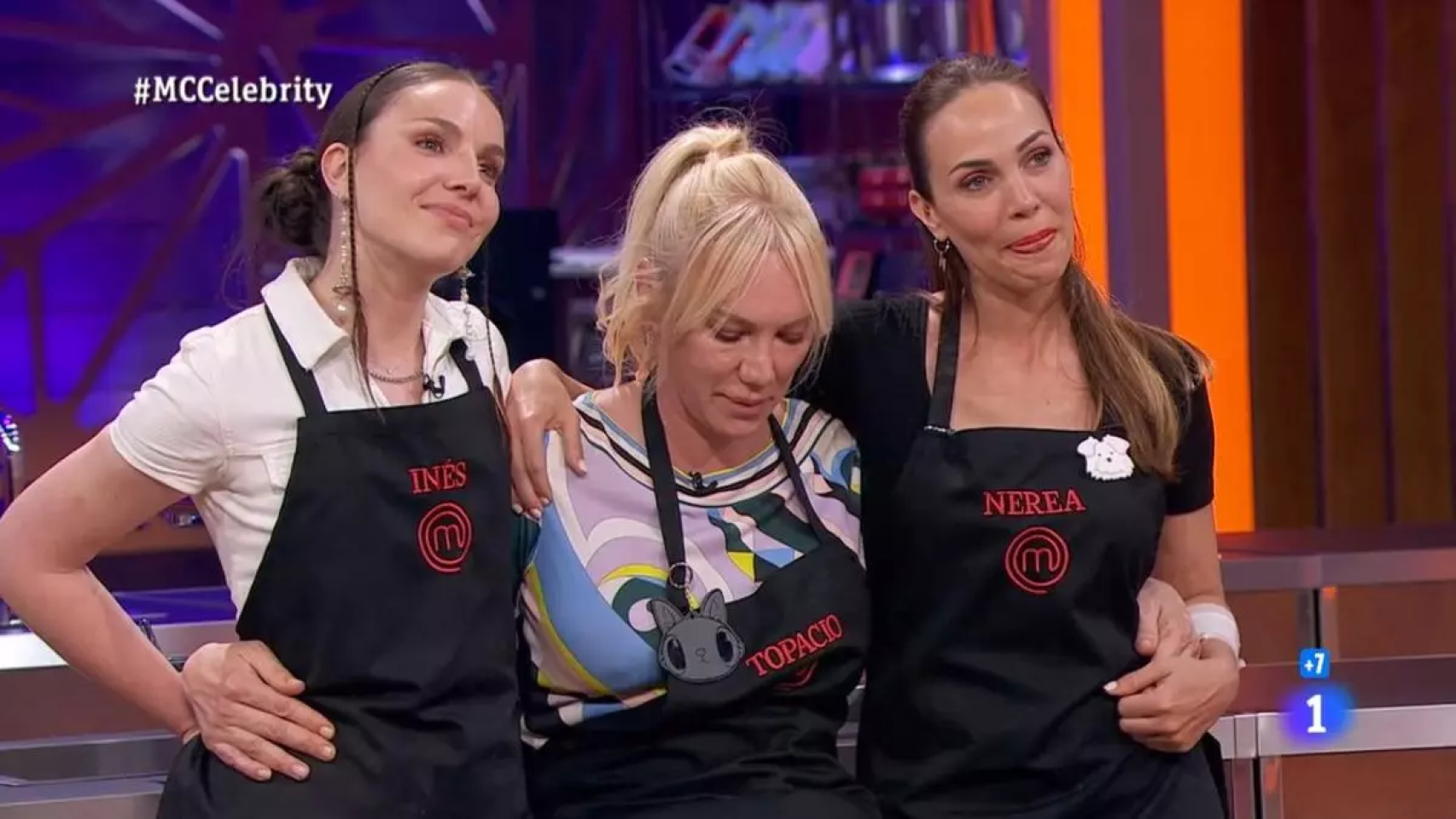 Inés, Topacio y Nerea en 'MasterChef Celebrity 9'.