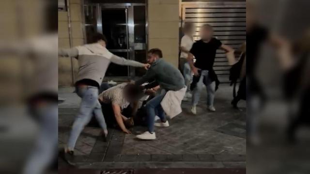 Imagen de la agresión del pasado fin de semana en una discoteca de Valladolid