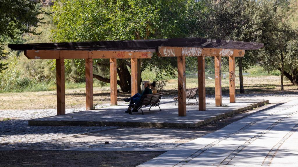 Las estructuras de madera serán rehabilitadas y se eliminarán las pintadas.