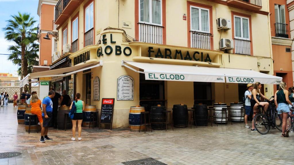 Imagen de la taberna El Globo, en Málaga.