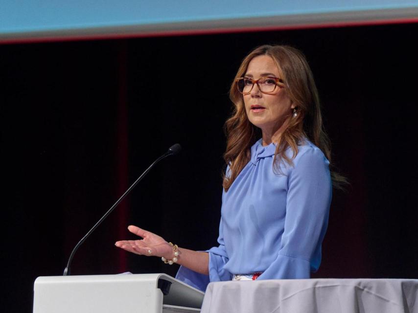 La Reina, durante su discurso en una entrega de premios en Copenhague.