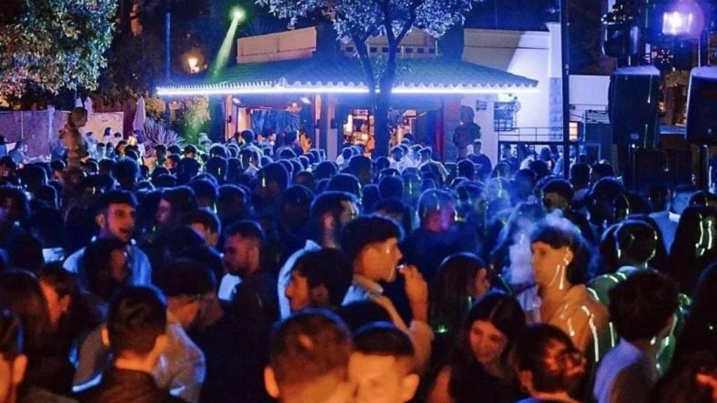 La terraza de la discoteca Líbano, en el Jardín de las Delicias.