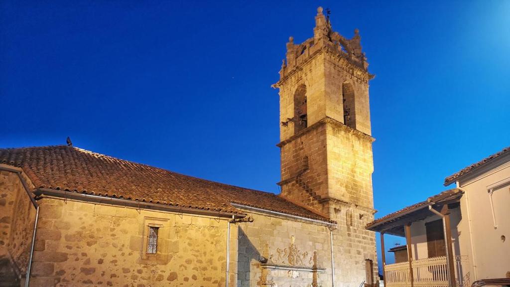 Iglesia de Santa María en Baños de Montemayor, Cáceres.