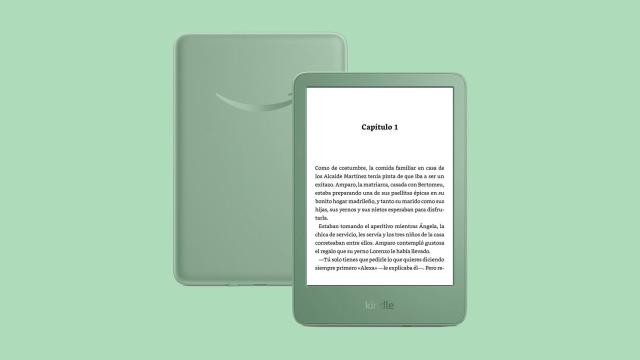 Fotomontaje con el nuevo Kindle.