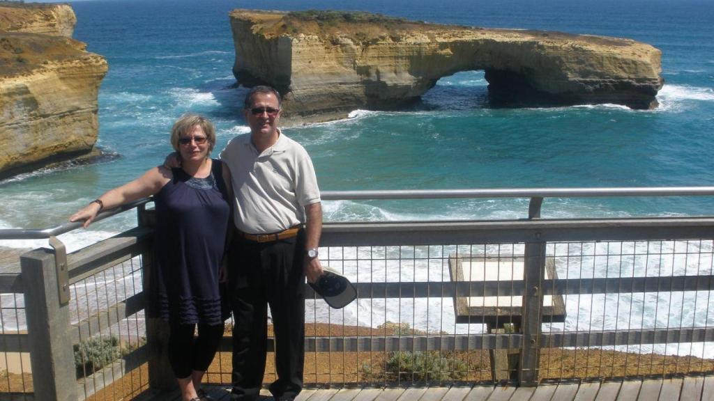 Una imagen de la pareja en Australia.