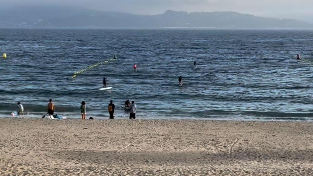 Imagen tomada por Pablo Castellano de la playa de Silgar