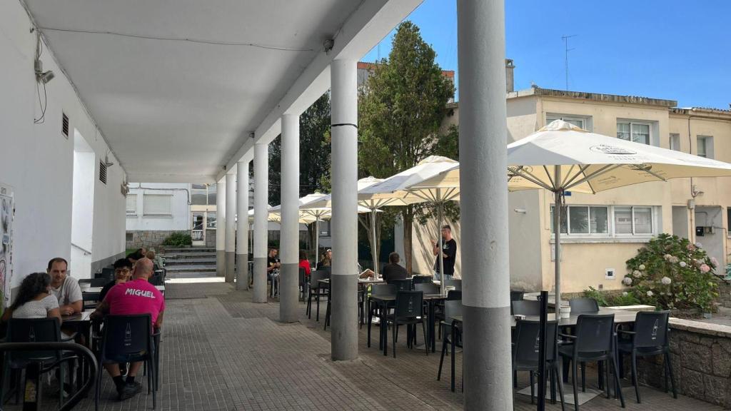 Terraza de El Invernadero en A Coruña.