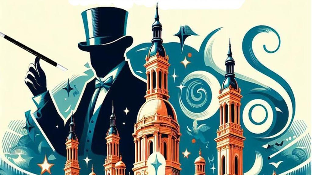 Cartel de Magia Ciudad, en Zaragoza, organizado por el Consistorio.