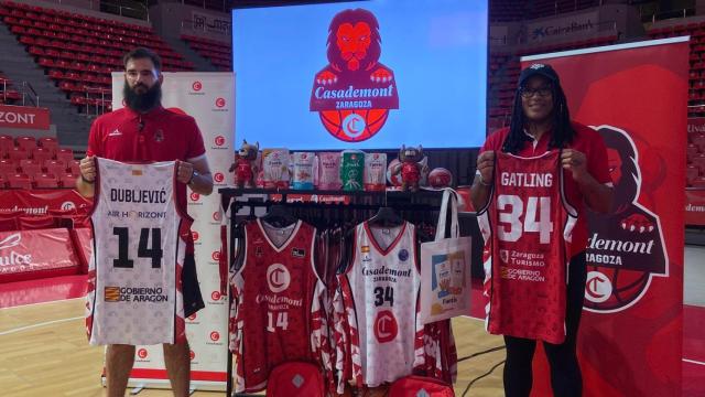 Las estrellas de Casademont Zaragoza, Bojan Dubljevic y Markeisha Gatling, preparadas para la acción