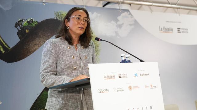 La consejera de Agricultura, Ganadería y Desarrollo Rural, María González Corral, en un evento en Zamora