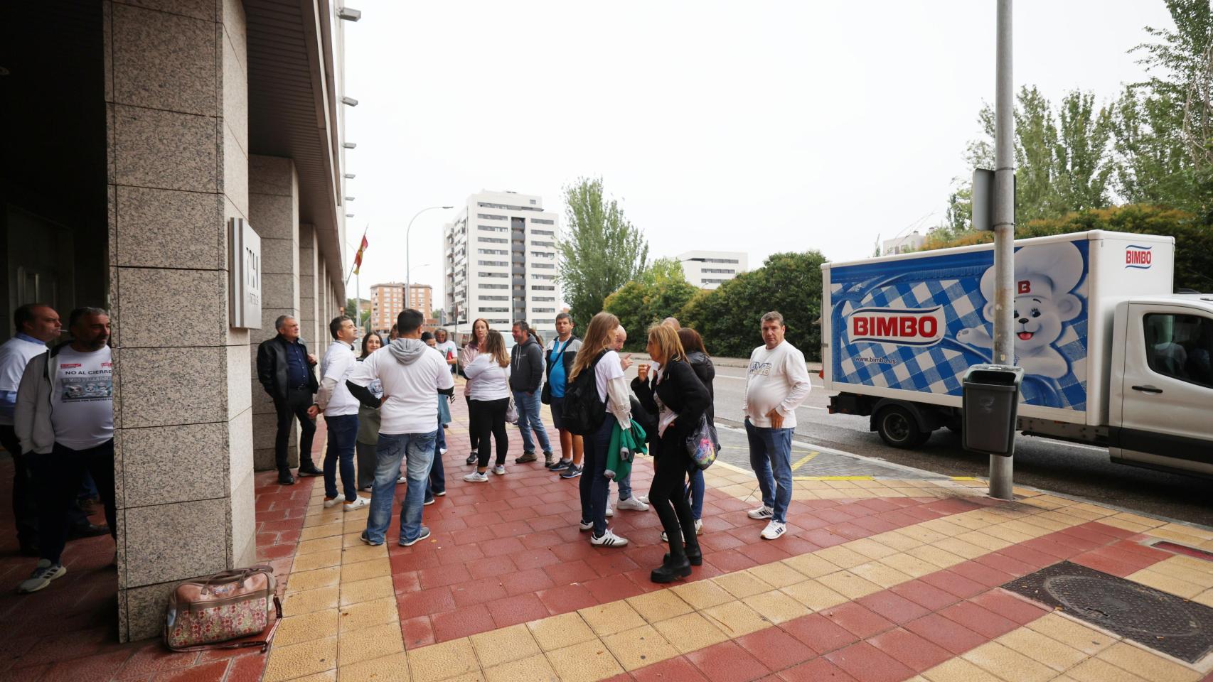 Reunión del comité de empresa de la fábrica de Bimbo en Valladolid en el hotel NH Bálago