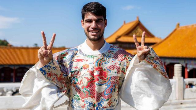 Carlos Alcaraz, visitando la Ciudad Prohibida de Pekín