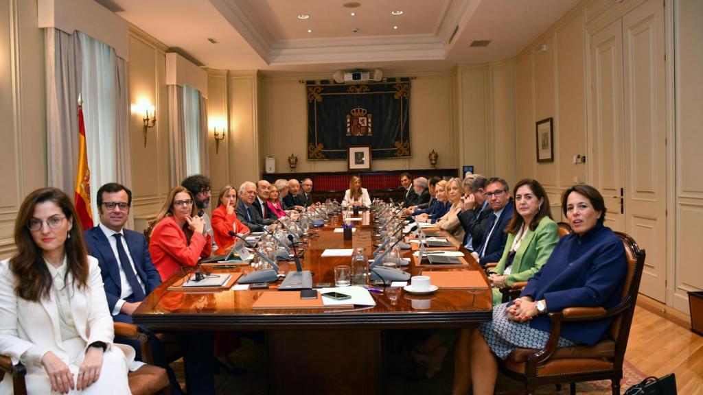 El pleno del CGPJ en su reunión de este miércoles, bajo la presidencia de Isabel Perelló./