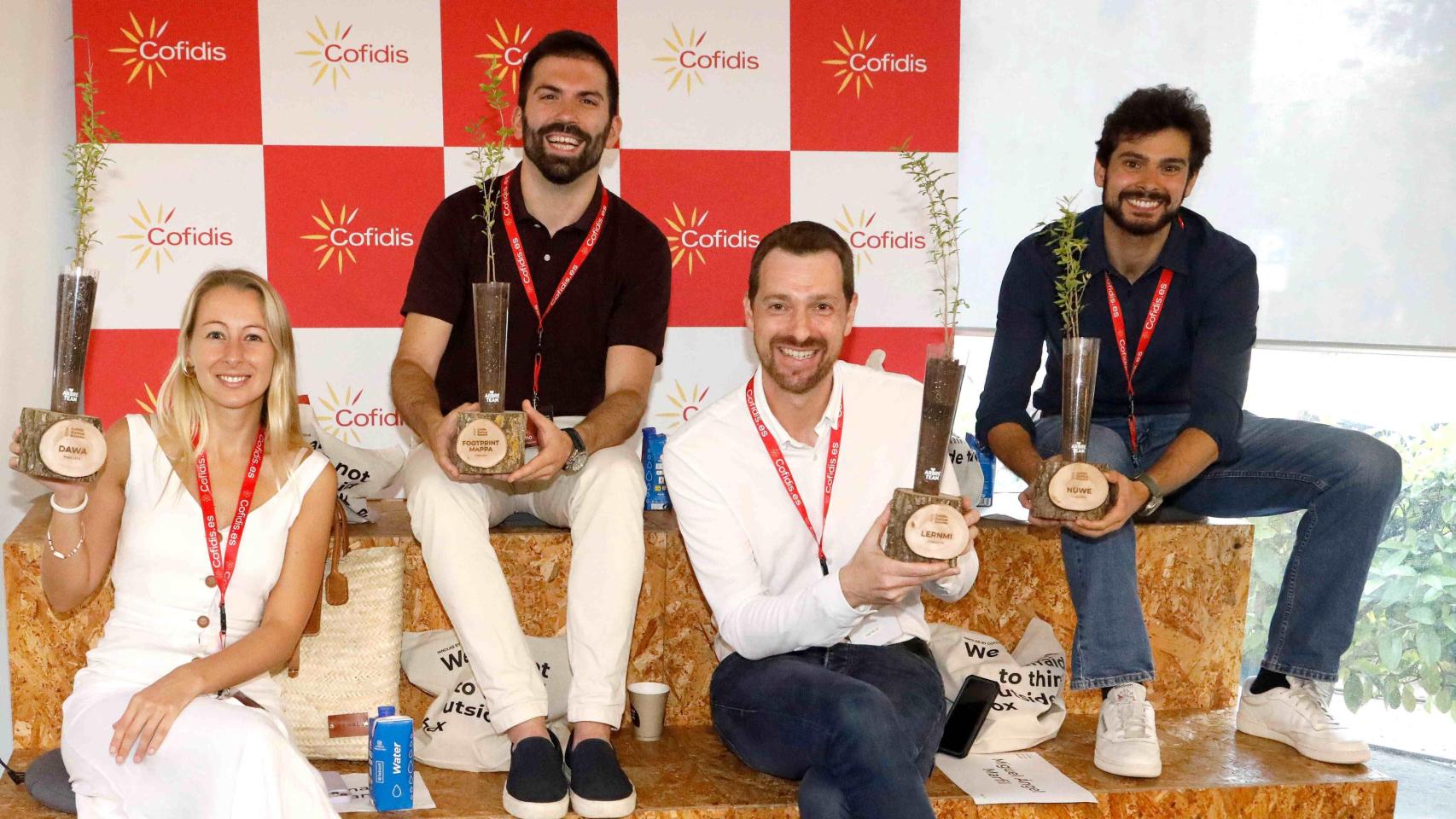 Representantes de la startup ganadora y finalistas del nuevo programa de aceleración de empresas de Cofidis.