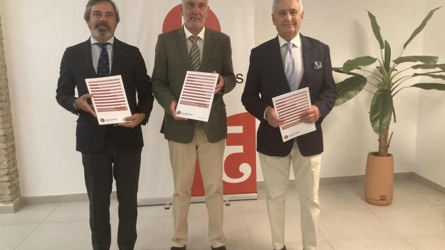 Javier Font, Manuel Méndez y Antonio Pedraza.