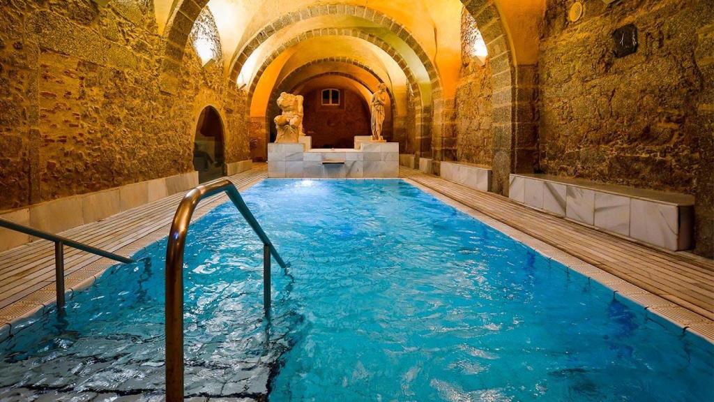 Terma romana en Baños de Montemayor, Extremadura.