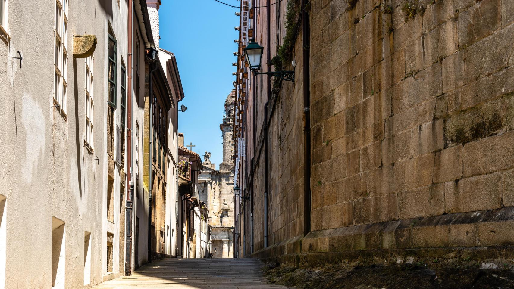 Una calle de Santiago de Compostela