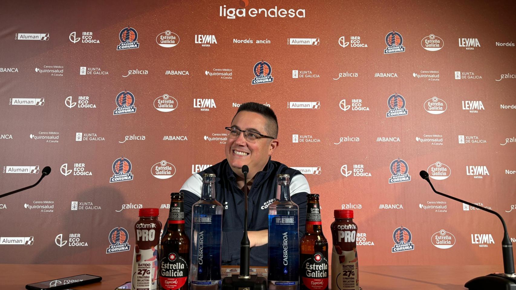 Diego Epifanio, en la previa del debut del Basquet Coruña en ACB