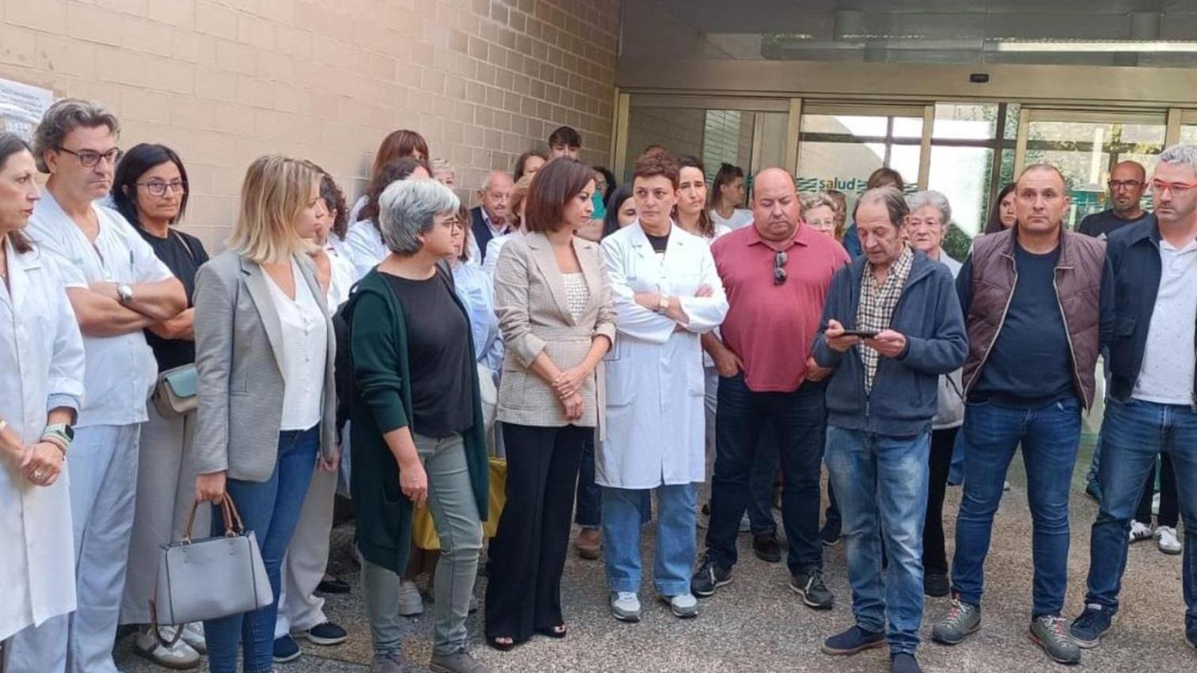 Protesta en Ejea de los Caballeros.