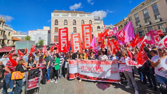 Protesta en Ciudad Real. Foto: CCOO.