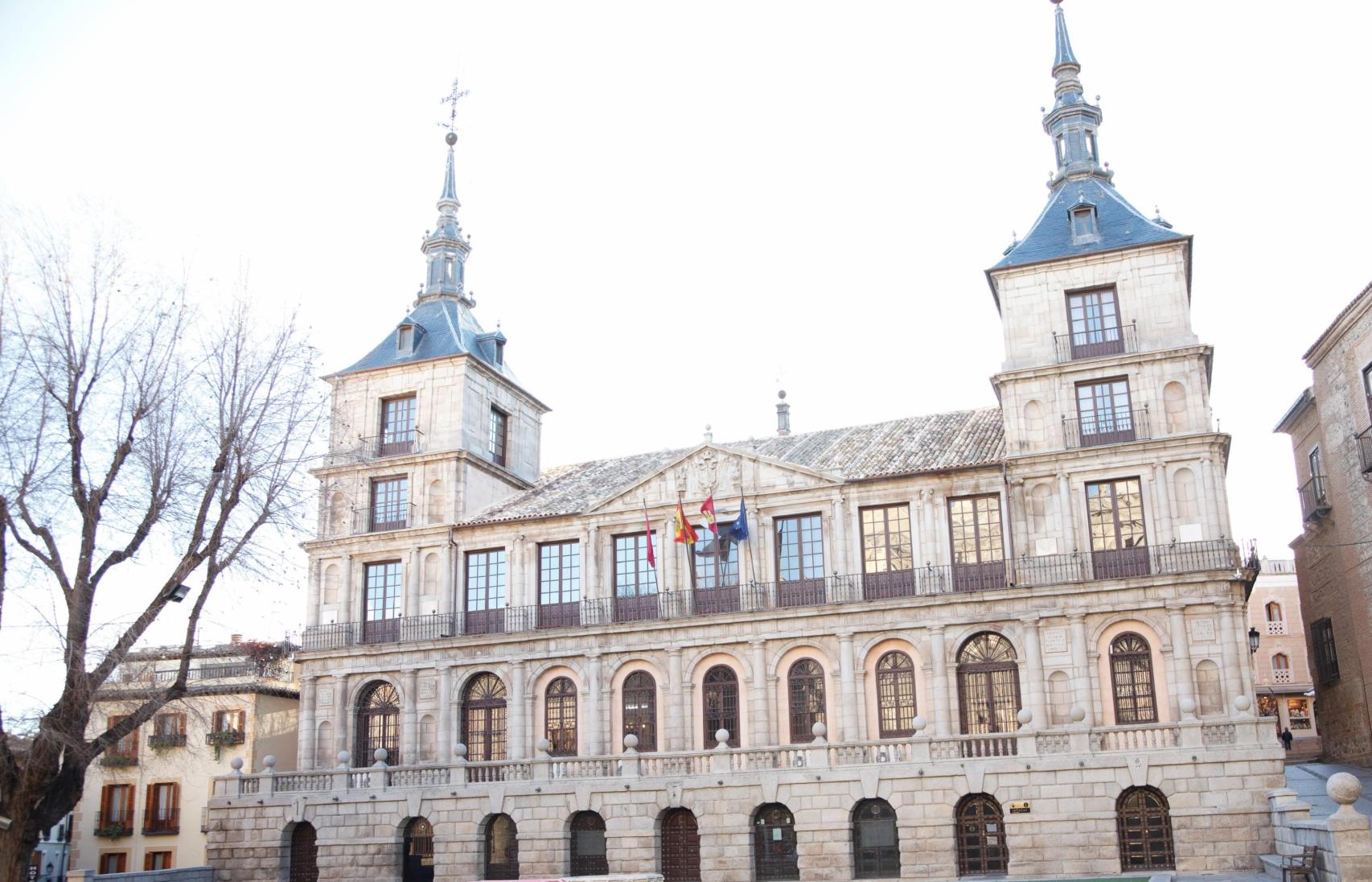 Fachada del Ayuntamiento de Toledo.