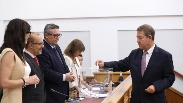 Emiliano García-Page este jueves en las Cortes de Castilla-La Mancha.