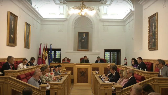 Pleno del Ayuntamiento de Toledo. Foto: Ayuntamiento.