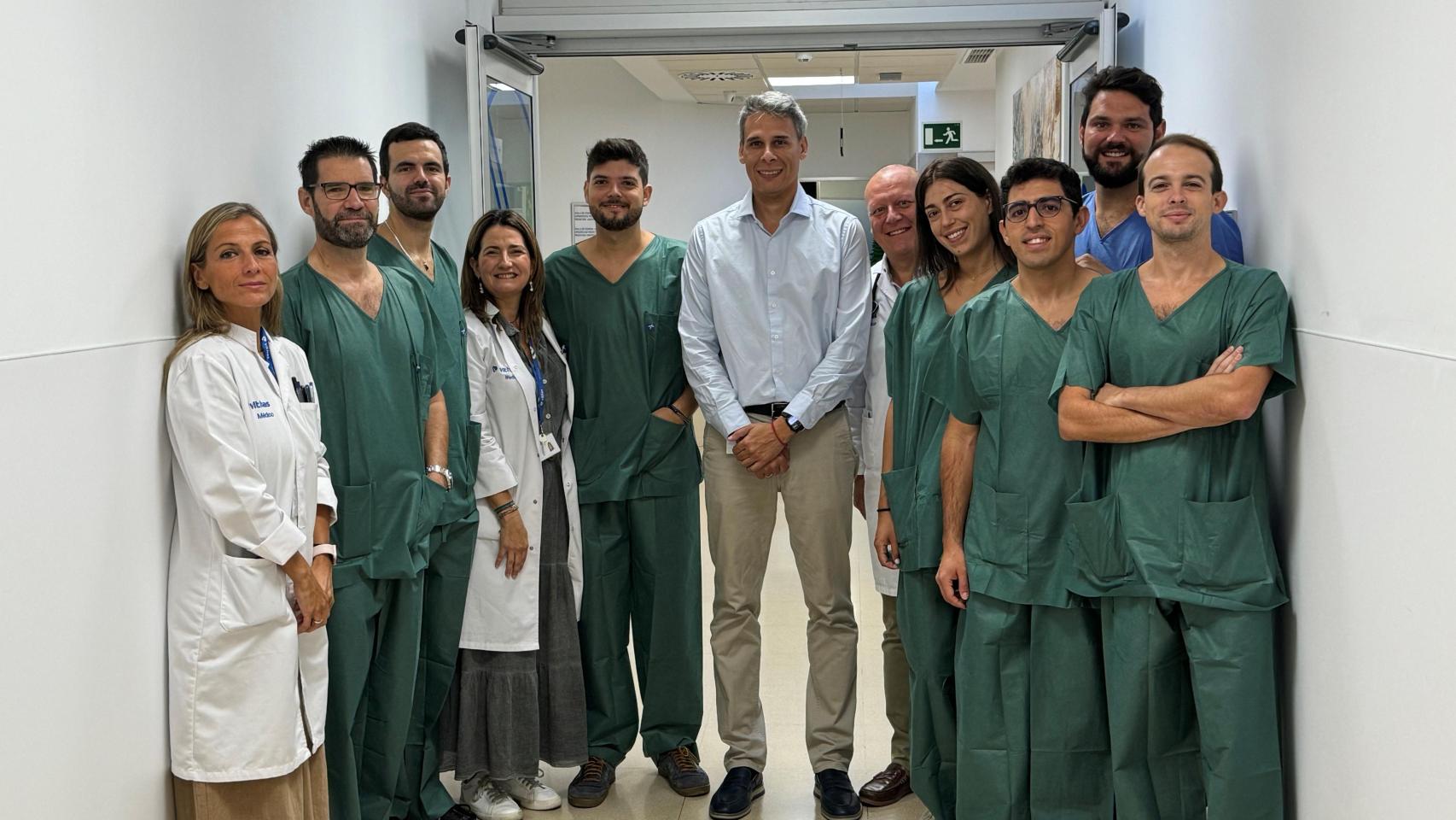 Los profesionales participantes en la jornada.