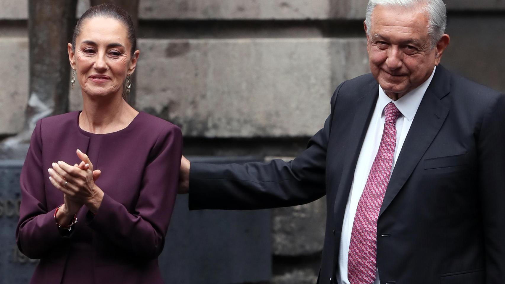 Claudia Sheinbaum y Andrés Manuel López Obrador.