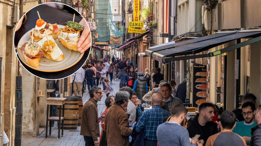 Calle Laurel, en Logroño.