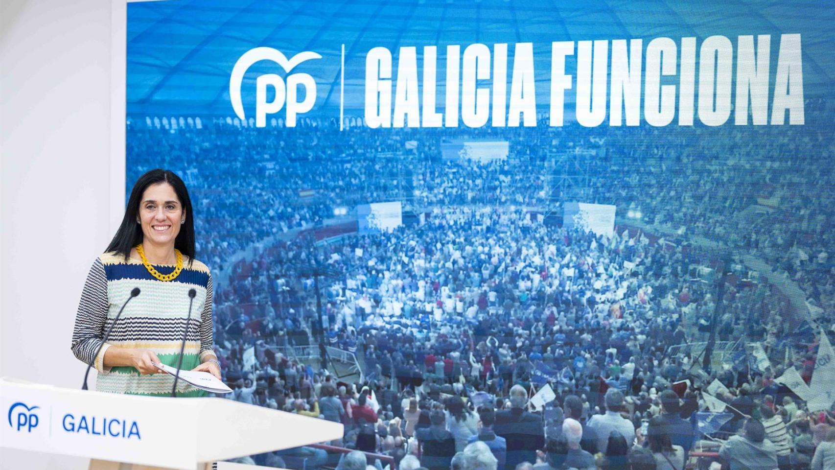 Rueda de prensa de Paula Prado en Santiago