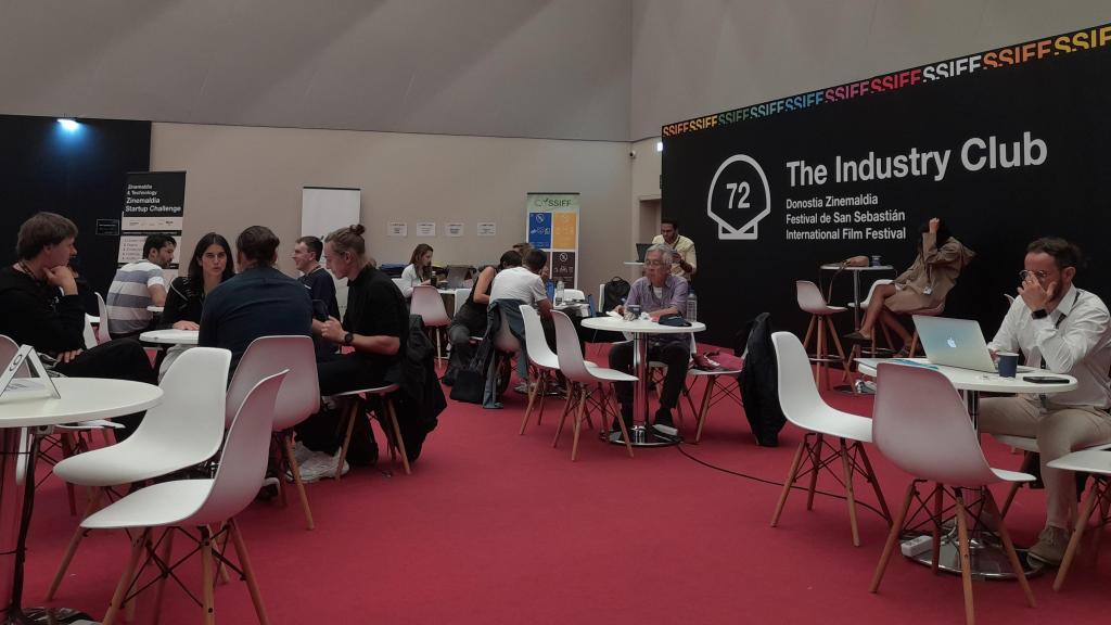 Encuentros con las startups de Zinemaldia Startup Challenge en The Industry Lab en el Festival de San Sebastián en el auditorio Kursaal, este 26 de septiembre.