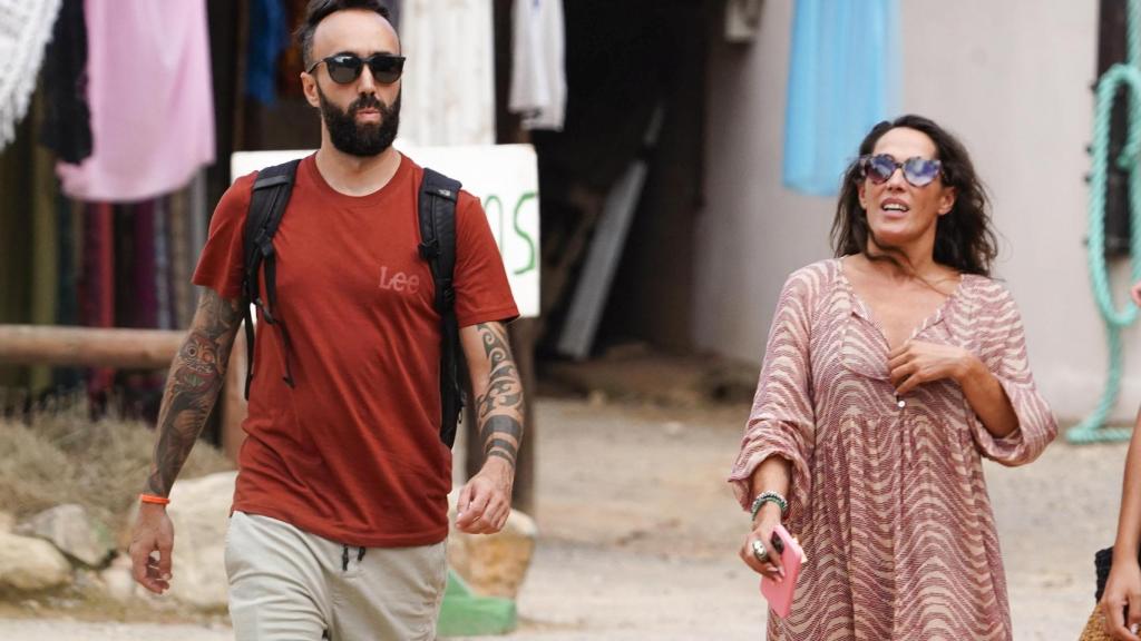 Malú y Ángel Fernández en Ibiza, este pasado jueves, día 26.