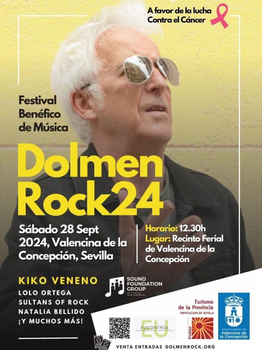 Cartel del festival Dolmen Rock en Valencina de la Concepción (Sevilla)