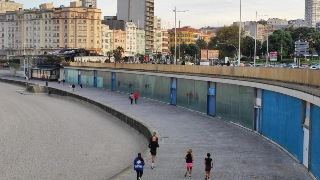 Los Arcados de Riazor, en la actualidad.