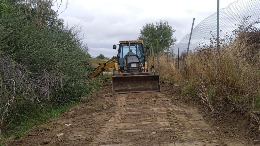 Inicio de las obras en la calle Cantarranas de Madrona