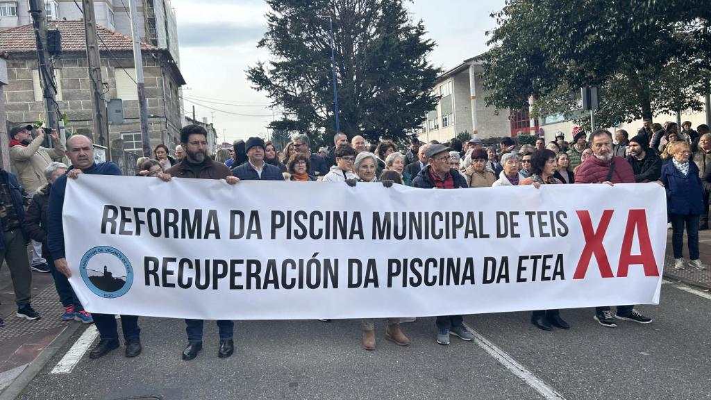 Manifestación en Enero de 2024 en Teis