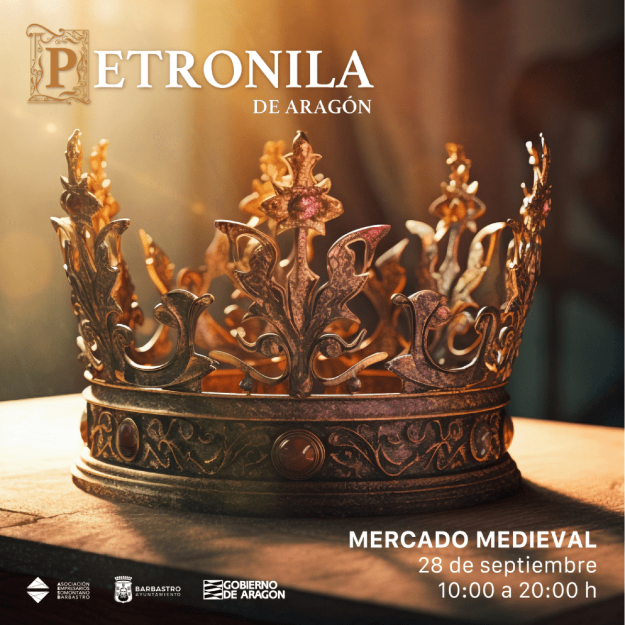 Cartel del Mercado Medieval 'Petronila de Aragón'.