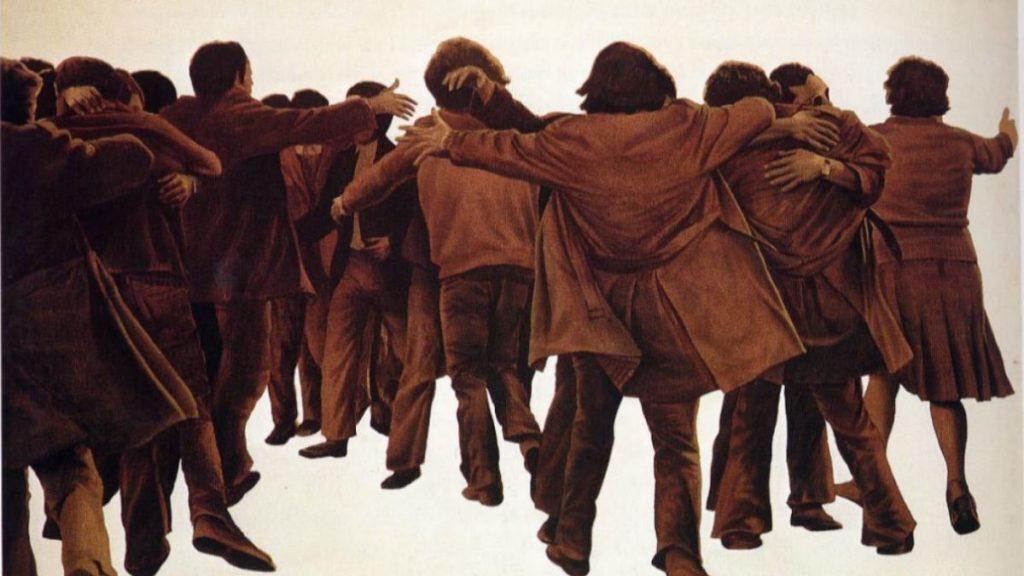 Juan Genovés: 'El abrazo', 1976. Foto: Museo Reina Sofía