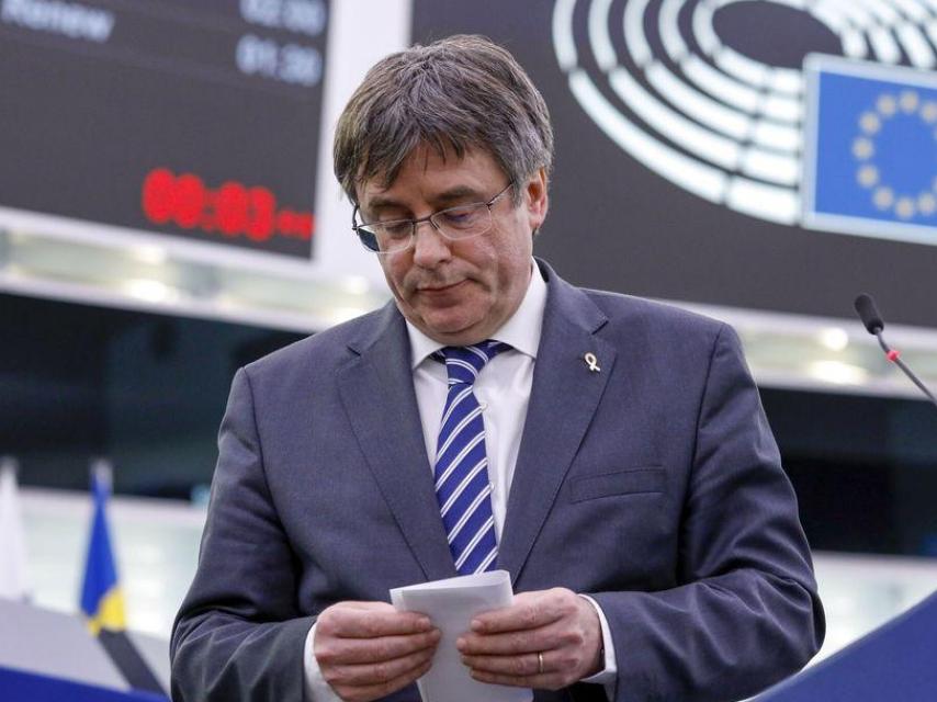 Carles Puigdemont, en una imagen de archivo en el Parlamento Europeo./